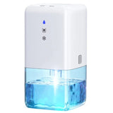 Portable Mini Wardrobe Dehumidifier - 1.1L Capacity, Low Noise with LED Light & Automatic Purification