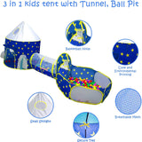 Childrens Pool Ball Pit Crawl Tunnel Outer Space Tent For Kids Indoor Outdoor Play House