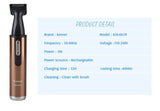 Kemei Rechargeable electric nose trimmer KM-6629hair trimmer 2 in 1 facecare
