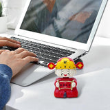 Dashboard Ornament God Of Wealth Solar Statue Road Joy Automotive Trim For Long Trip Or Daily