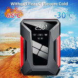 Jump Starter and Tire Iator Portable Compressor Electric Air Pump with LED Screen for Car Motorcycle Bike
