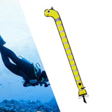 Buoy Snorkeg Marking Location of Divers High Visibility with Reflective Strip Scuba Surface Marker Signal Tube