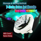 27mm Cover 5mm Air Inlet Massage Seven-hole Jet ABS Cap Nylon Body Surfing Bathtub Ozone Bubble Nozzle Accessories