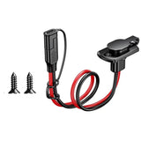 Quick Connector Harness 12AWG 30CM Waterproof SAE Extension Cord Sidewall Port for Solar Panel Generator Battery Charger