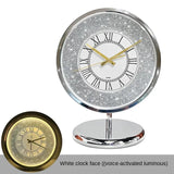 High-end light desktop dia bright shining countertop satellite radio wave desk clock, living room