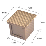 6X Square Lid Mold Bread Pullman Loaf Pan With Cover Non-Stick Mini Water Cube Toast Box
