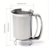 1pc, Stainless Steel Batter Dispenser, Pancake Batter Dispenser, Pastry Funnel, For Crepes, Cupcake, Waffle
