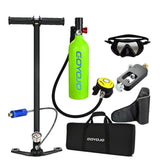 Scuba Diving Oxygen Tank 1L Cyder Underwater Breather for with Breathing Vae D Set
