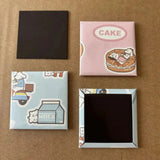 50x50mm Square Refrigerator Soft Magnets Fridge Sticker Making hine With 100Pcs Badge Parts And Paper Cutter