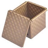6X Square Lid Mold Bread Pullman Loaf Pan With Cover Non-Stick Mini Water Cube Toast Box