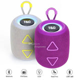 TG655 Portable Bluetooth Speaker Wireless Speakers LED 1200mAh Waterproof Mini Bass Column Boombox AUX TF BT Loudspeaker VS TG106 TG116 TG117 TG656