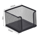 Multifunctional Organizer Metal Organization Convenient Desktop Memo Pad Sticky Note Mesh Box