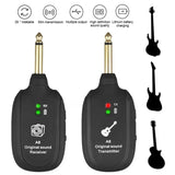 A8 Guitar Wireless System Transmitter Receiver Built-in Built- in Rechargeable wireless guitar transmitter