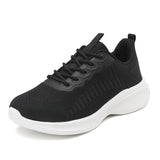Women's spring and autumn mesh breathable sports casual lightweight single student running shoes, soft soled travel shoes