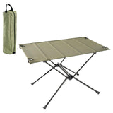 Foldable Aluminum Alloy with Carry Bag Camping Desk Outdoor Table for Travel Garden BBQ Fishing Backpacking