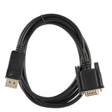 DisplayPort Display Port DP VGA Adapter Cable 1.8m to Male Converter for PC Computer Laptop HDTV Monitor Projector