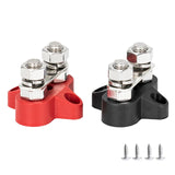 5/16" Terminal Studs M8 48V Junction Block Bus Bar Insulated Dual Heavy Duty Power Distribution Stud Positive Negative RV