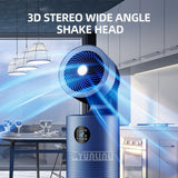 Household Tower Bladeless Air Purifier & Standing Humidifier Water Spray Fan with 50W Power