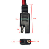 20PCS 300CM 14AWG Alligator Crocodile Clip to SAE Connector Release Quick Disconnect Car Solar Power Extension Cable