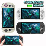 Retro Handheld Mini Game Console 4.96 Inch Screen 5000mAh Double Joystick Kids Gifts