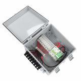 8 String PV Combiner Box with Arrester 10A Rated Current Fuse 80A DC Breaker Solar Combiner Box for Off Grid Solar Power System