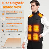 21 Areas Self Heating Winter Adjustable Temperature USB Heater Camping Jacket Thermal Vest Body Warmer Coat