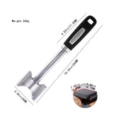 1pc Meat Tenderizer, Meat Hammer, Dual-Sided Kitchen Meat Mallet With Non-Slip Grip, Heavy Duty Metal Meat Pounder