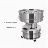 Vibrating Screen Small Stainless Steel Sieving 50w Powder Sieve Chinese Medicine ur Electric Sifting hine TB-830