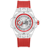 Fashion Watch Men and Women Brand ONOLA Luxury Transparent Plastic  Waterproof Quartz Silicone Men Watches Relojes Para Hombre