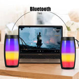RGB Colorful Luminous Bluetooth-compatible Speaker Lightweight Portable Card Fm Speaker Music Player
