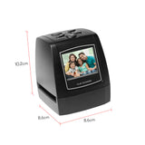 Protable Negative Scanner 35/135mm Slide Film Converter Photo Digital Image Viewer with 2.4" LCD Build-in Editing Software