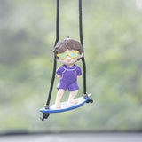 Pendant Decoration Boy Swinging Automotive Interior Hanger Decorations Car Rearview Mirrors
