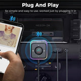 Car 5.3 Enhanced Dual Mics ENC Noise Cancellation 3.5mm AUX Adapter Bluetooth Wireless Receiver