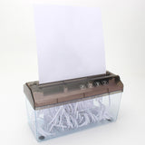 Mini A4 File Hand Shredder Documents Tool Paper Cutter Cutting hine for Office Teaching Household School with Basket