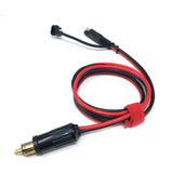 DIY 14AWG Heavy Duty Harness Quick Disconnect Plug SAE to DIN Hella Socket 90cm for Motorcycles