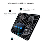 Electric Foot Pad Electrostimulator Mat EMS Muscle Massager Relax Feet Massage Fiess Remote Control