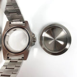 40mm Accessories SUB Stainless Steel Watch Case Sapphire Glass Ceramic Ring +Watch Band Set for 8215 2813 Movement