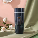 1pc, 220V UK Standard, 350ml Portable Water Boiling Cup, 304 Stainless Steel Liner, Mini Electric Hot Water Cup For Home Dormitory