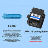Fiber Cold Splicing Kit Set Cutting Knife 15MW Four-In-One Optical Power Meter Red light All-in-One hine AUA-M50