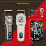 New WMARK NG-123 7200RPM Oil Head Electric Hot Sale Rechargeable Hair Clipper with LED Display