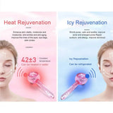 Large Hockey Energy Beauty Crystal Ball Facial Cooling Ice Globes Water Wave Face and Eye Massage Skin Care 2pcs/Box