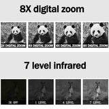 Outdoor Hunting Night Vision Device Infrared Optical Monocular 5X Digital Zoom Outdoor 500~1000M Full Dark Night View Distance