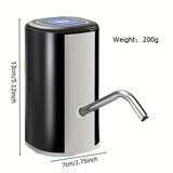 1pc Mini Rechargeable Automatic Electric Wireless Smart Water Drinking Bottle Portable Water Dispenser Pump