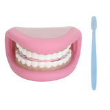 Kids Hand 28 Teeth Tongue Mouth Puppet with Toothbrush for Speech Improvement