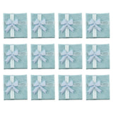 12pcs BlueJewelry Ring Earrings Bangle Boxes Cutely Small Gift Box
