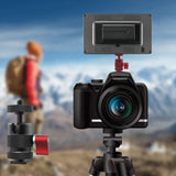 Mini Tripod Ball Head Swivel Ball Head 1/4Inch Removable Cold Shoe Mounts Adapter For DSLR Camera Monitor Camera Accessories