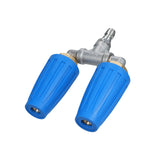 360 High Pressure Washer Dual Nozzle Rotating Spray Adaptor 4000 PSI With 1/4" Quick Connect Twin Turbo