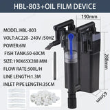 Fish tank wall filter bucket small oil removal membrane external mounted water purification filtration