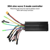 30A Sinewave Controller 24V 36V 48V Electric Bike Conversion Kit High Toughness for Brushless Motor