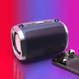 Upgrade Wireless Bluetooth Speaker With 360° HIFI Stereo Sound, Super Bass, Pairing, Colorful Streamer, FM Radio - Perfect For Outdoor, Home, Party